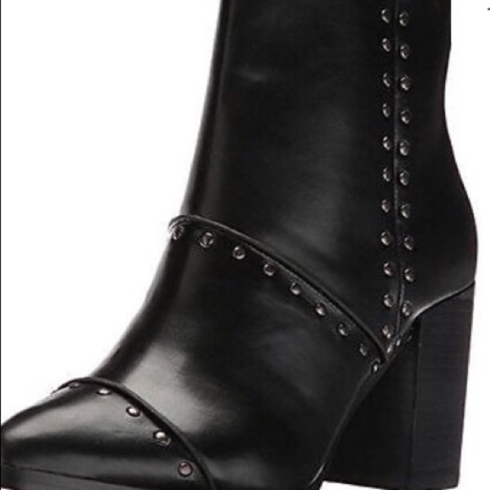 Report Black Studded Booties.